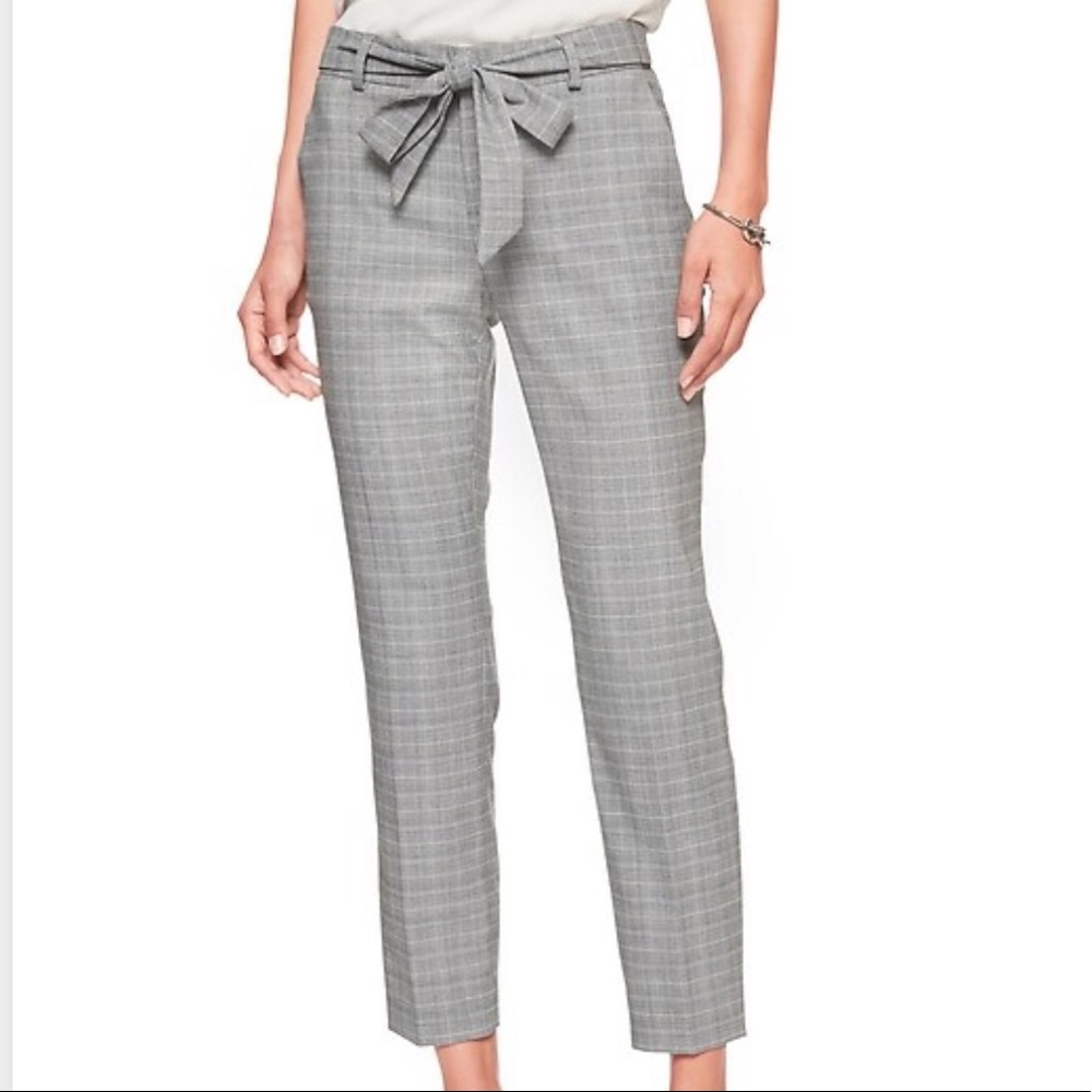 Banana Republic Avery Petite Plaid Pants